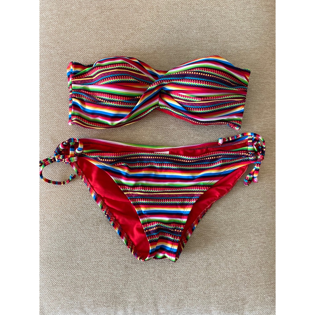 Mossimo Red Multi Bikini